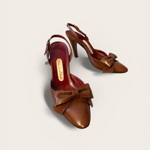 Elegant Brown Bow Women Shoes